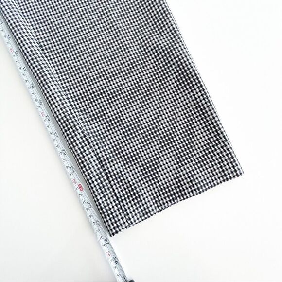 Ann Taylor The Ankle In Devin Fit Cropped Pants Houndstooth Black White Women 14 - Picture 11 of 12